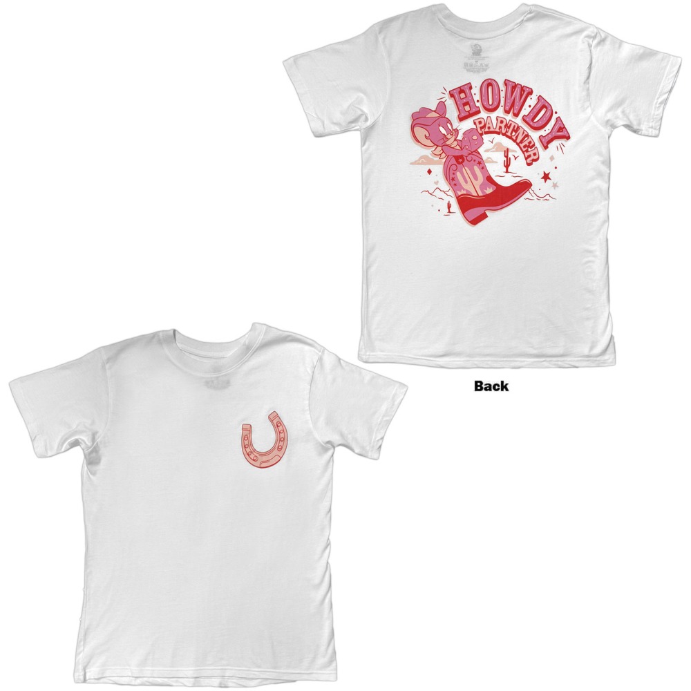 Tom & Jerry - Howdy Partner Herren TShirt - Weiß